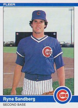 #504 Ryne Sandberg - Chicago Cubs - 1984 Fleer Baseball