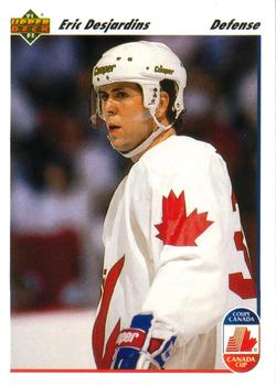 #504 Eric Desjardins - Canada - 1991-92 Upper Deck Hockey