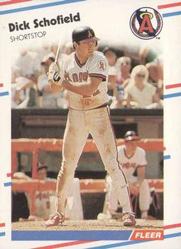 #504 Dick Schofield - California Angels - 1988 Fleer Baseball
