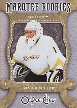 #505 Jonas Hiller - Anaheim Ducks - 2007-08 O-Pee-Chee Hockey