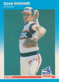 #505 Dave Schmidt - Chicago White Sox - 1987 Fleer Baseball