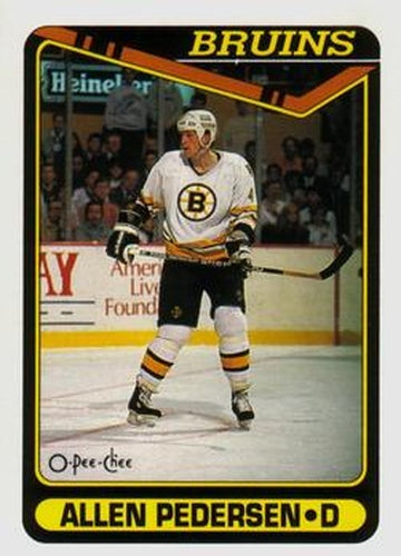 #505 Allen Pedersen - Boston Bruins - 1990-91 O-Pee-Chee Hockey