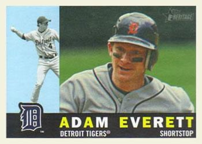 #505 Adam Everett - Detroit Tigers - 2009 Topps Heritage Baseball