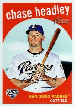 #505 Chase Headley - San Diego Padres - 2008 Topps Heritage Baseball