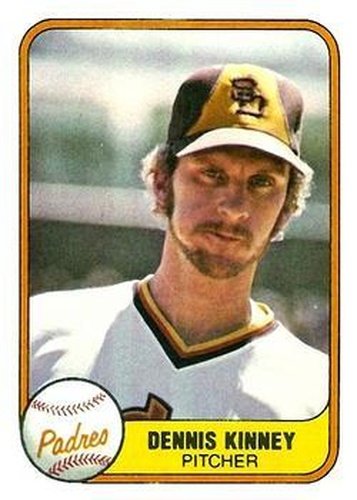 #505 Dennis Kinney - San Diego Padres - 1981 Fleer Baseball