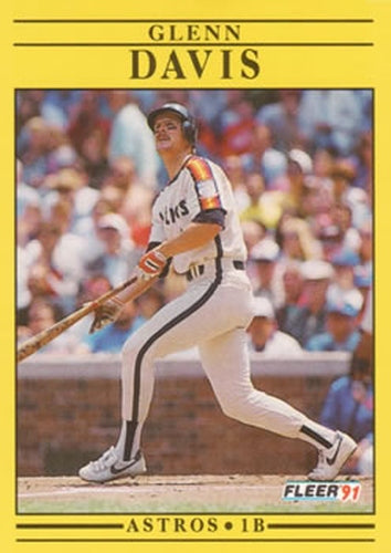 #505 Glenn Davis - Houston Astros - 1991 Fleer Baseball