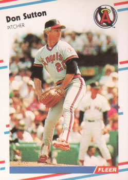 #505 Don Sutton - California Angels - 1988 Fleer Baseball