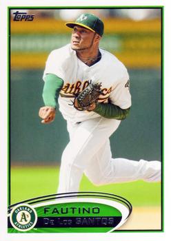 #505 Fautino De Los Santos - Oakland Athletics - 2012 Topps Baseball