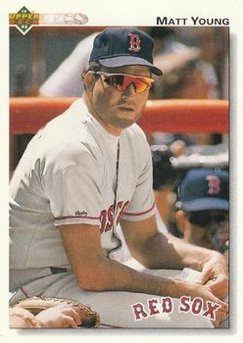 #505 Matt Young - Boston Red Sox - 1992 Upper Deck Baseball