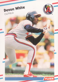#506 Devon White - California Angels - 1988 Fleer Baseball