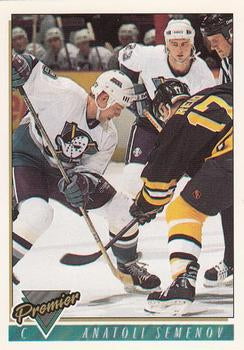 #506 Anatoli Semenov - Anaheim Mighty Ducks - 1993-94 Topps Premier Hockey