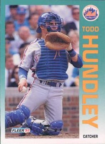 #506 Todd Hundley - New York Mets - 1992 Fleer Baseball