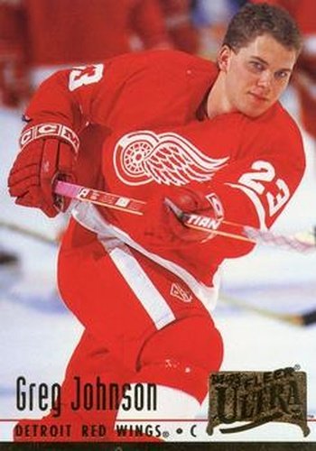 #283 Greg Johnson - Detroit Red Wings - 1994-95 Ultra Hockey