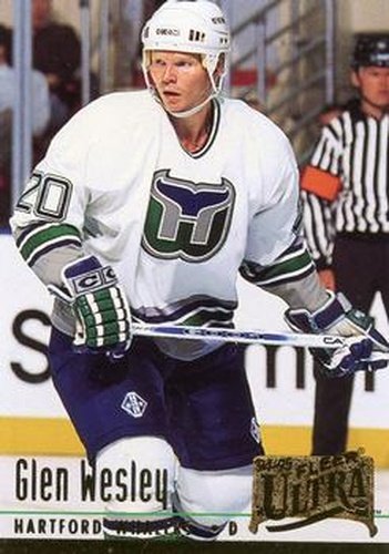 #303 Glen Wesley - Hartford Whalers - 1994-95 Ultra Hockey