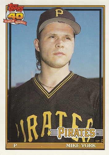 #508 Mike York - Pittsburgh Pirates - 1991 O-Pee-Chee Baseball