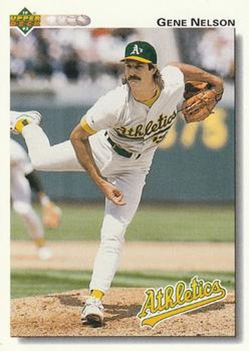 #508 Gene Nelson - Oakland Athletics - 1992 Upper Deck Baseball