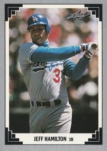 #509 Jeff Hamilton - Los Angeles Dodgers - 1991 Leaf Baseball