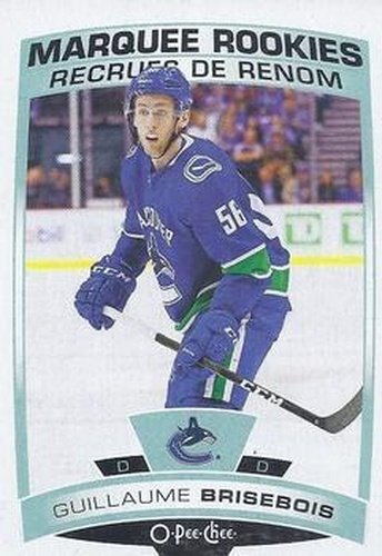 #509 Guillaume Brisebois - Vancouver Canucks - 2019-20 O-Pee-Chee Hockey