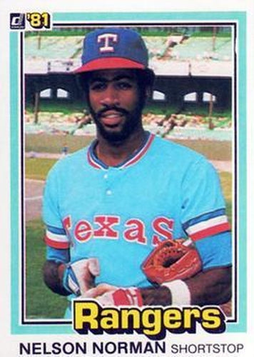 #509 Nelson Norman - Texas Rangers - 1981 Donruss Baseball