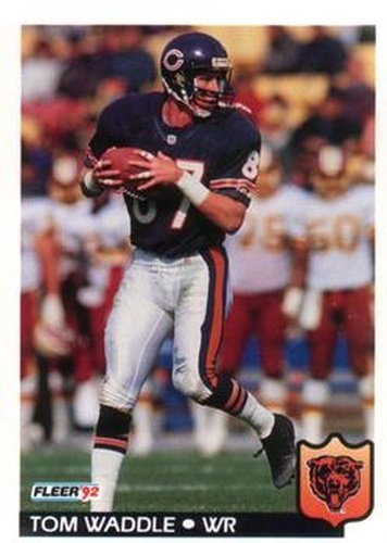 #50 Tom Waddle - Chicago Bears - 1992 Fleer Football