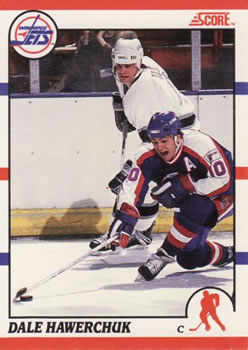 #50 Dale Hawerchuk - Winnipeg Jets - 1990-91 Score Canadian Hockey