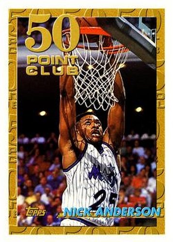 #50 Nick Anderson - Orlando Magic - 1993-94 Topps Basketball