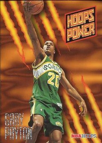 #PR-50 Gary Payton - Seattle SuperSonics - 1994-95 Hoops Basketball - Power Ratings