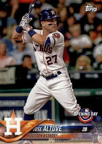 #50 Jose Altuve - Houston Astros - 2018 Topps Opening Day Baseball
