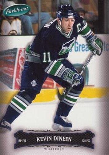 #50 Kevin Dineen - Hartford Whalers - 2006-07 Parkhurst Hockey