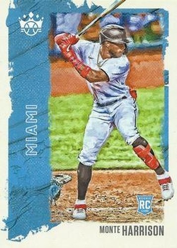 #50 Monte Harrison - Miami Marlins - 2021 Panini Diamond Kings Baseball