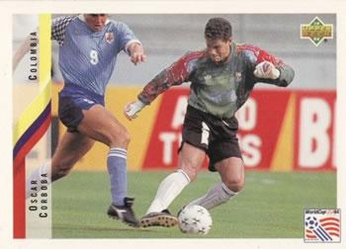 #50 Oscar Cordoba - Colombia - 1994 Upper Deck World Cup Contenders English/Spanish Soccer