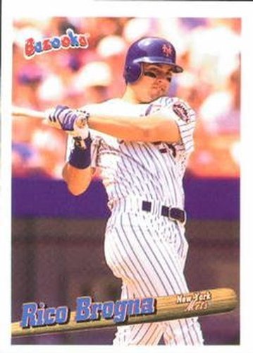 #50 Rico Brogna - New York Mets - 1996 Bazooka Baseball