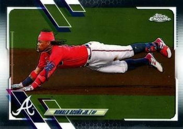 #50 Ronald Acuña Jr. - Atlanta Braves - 2021 Topps Chrome Baseball