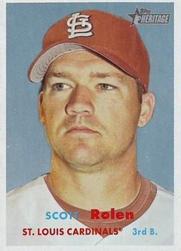 #50 Scott Rolen - St. Louis Cardinals - 2006 Topps Heritage Baseball