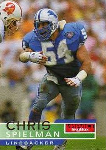 50 Chris Spielman - Detroit Lions - 1995 SkyBox Impact Football – Isolated  Cards