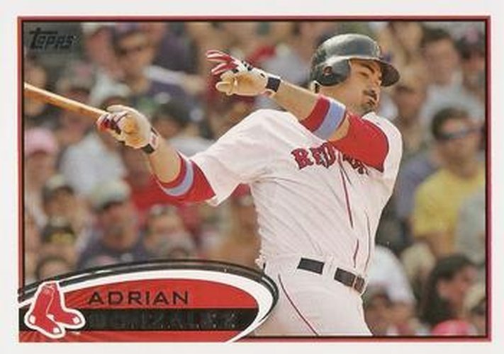 #50 Adrian Gonzalez - Boston Red Sox - 2012 Topps Baseball