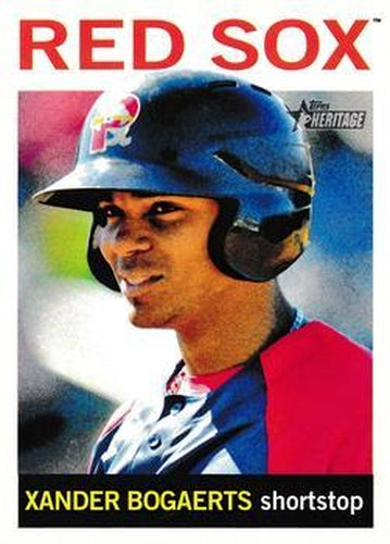 #50a Xander Bogaerts - Pawtucket Red Sox - 2013 Topps Heritage Minor League Baseball