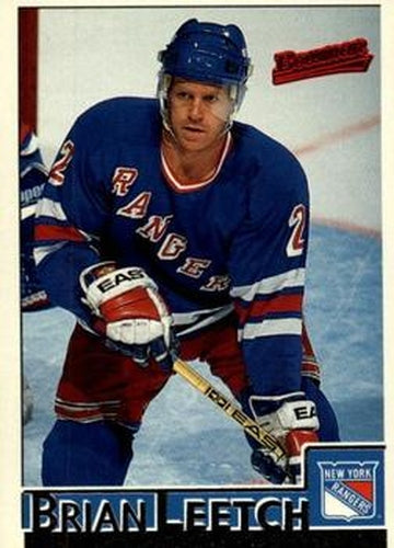 #32 Brian Leetch - New York Rangers - 1995-96 Bowman Hockey