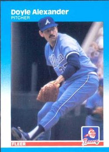 #510 Doyle Alexander - Atlanta Braves - 1987 Fleer Baseball