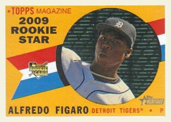#510 Alfredo Figaro - Detroit Tigers - 2009 Topps Heritage Baseball