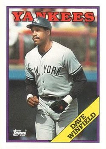 #510 Dave Winfield - New York Yankees - 1988 Topps Baseball