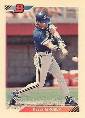 #510 Kelly Gruber - Toronto Blue Jays - 1992 Bowman Baseball