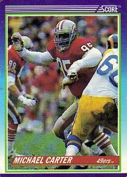 #510 Michael Carter - San Francisco 49ers - 1990 Score Football