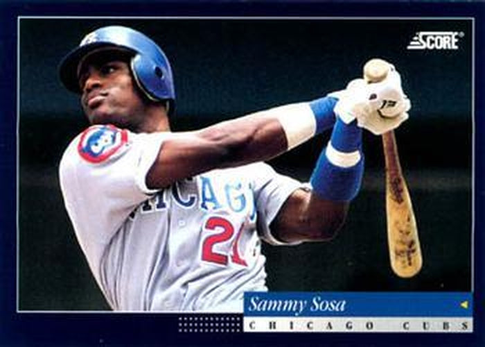 #510 Sammy Sosa - Chicago Cubs -1994 Score Baseball