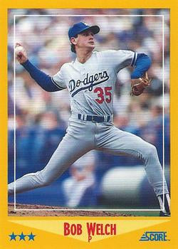 #510 Bob Welch - Los Angeles Dodgers - 1988 Score Baseball