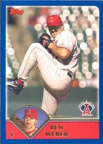 #511 Ben Weber - Anaheim Angels - 2003 Topps Baseball
