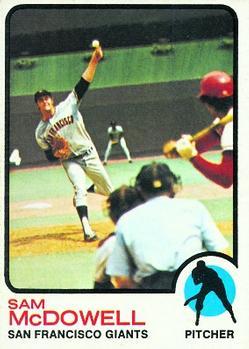 #511 Sam McDowell - San Francisco Giants - 1973 Topps Baseball