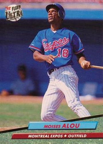 #511 Moises Alou - Montreal Expos - 1992 Ultra Baseball