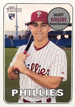 #511c Scott Kingery - Philadelphia Phillies - 2018 Topps Heritage Baseball