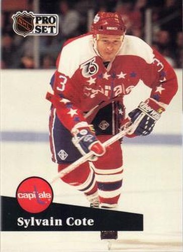 #512 Sylvain Cote - 1991-92 Pro Set Hockey
